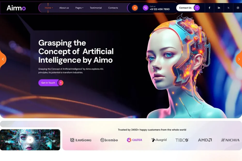Aimo - AI Agency & Technology WordPress Theme