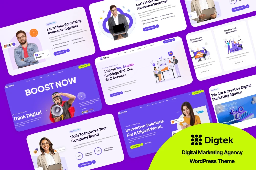 Digtek Digital Marketing Agency WordPress Theme