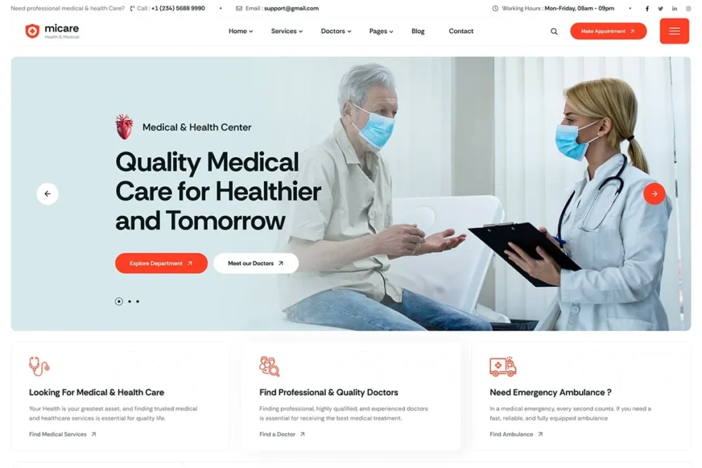 Micare - Medical and Health Care WordPress Theme