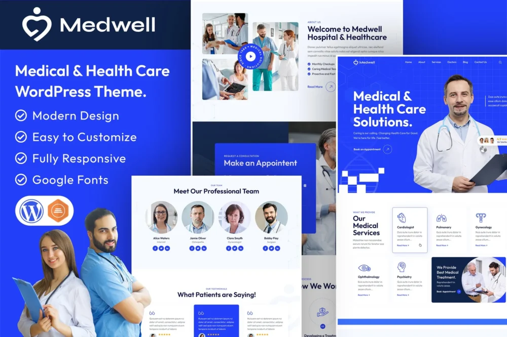 Medwell Medical & Health Care WordPress Theme