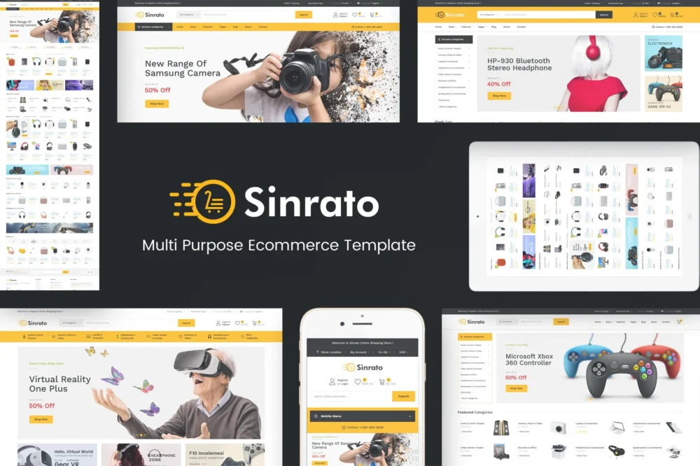 Sinrato - Electronics Theme for WordPress